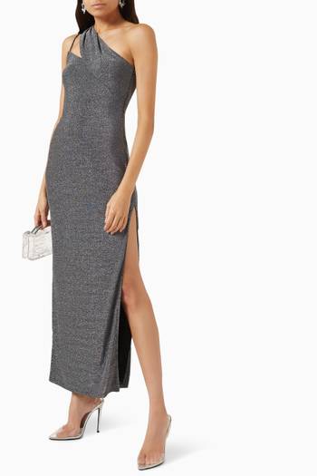 hover state of Theodore One-shoulder Maxi Dress