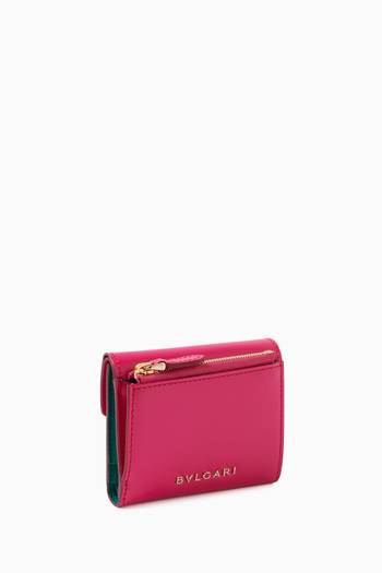 hover state of Serpenti Forever Trifold Wallet in Leather