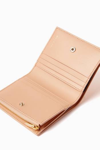 hover state of Logo Infinitum Compact Wallet in Calf Leather