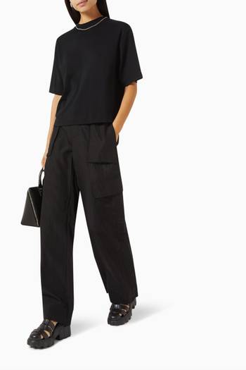 hover state of Mid-rise Fluid Cargo Pants in Tencel™