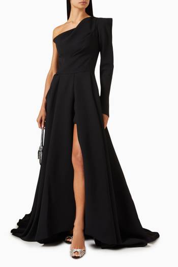 hover state of Audacity One-shoulder Gown