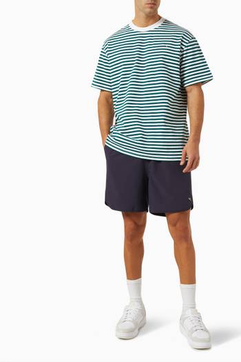 hover state of MMQ Service Line Striped T-shirt in Cotton-jersey