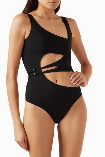 hover state of Meteor Cut-out One-piece Swimsuit