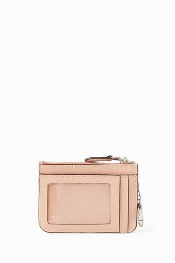 hover state of Mini Skinny ID Case in Crossgrain Leather