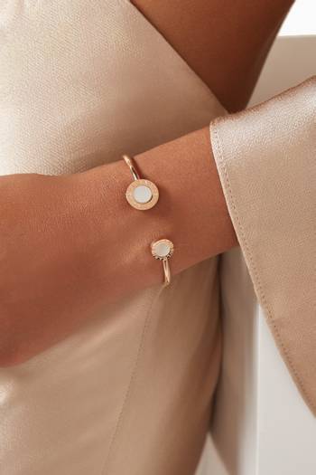 hover state of BVLGARI BVLGARI Mother of Pearl Bracelet in 18kt Rose Gold