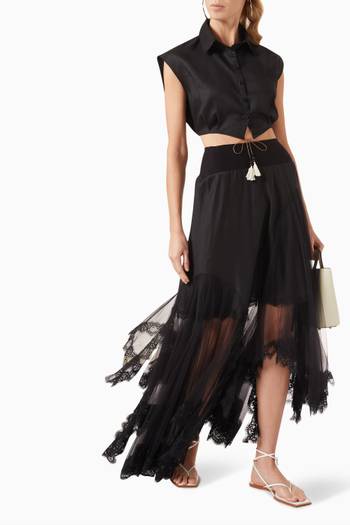 hover state of Panelled Skirt in Tulle