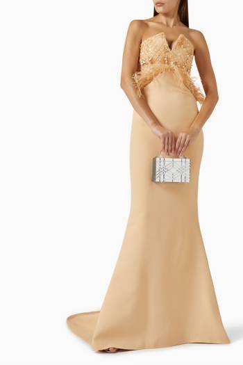 hover state of Riko Maxi Dress in Crepe
