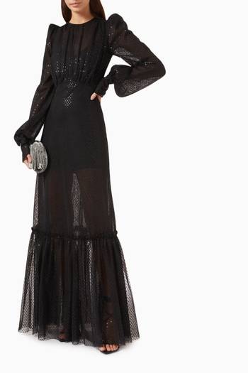 hover state of The Royal Sorceress Maxi Dress in Tulle