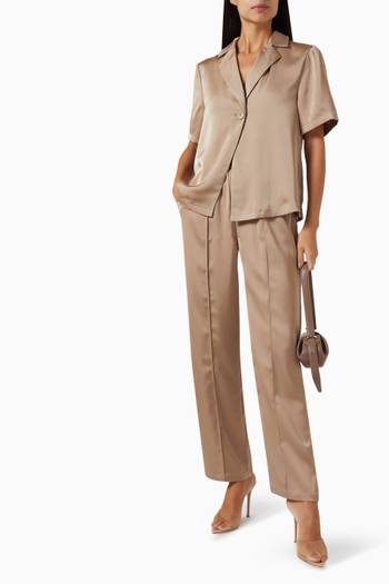 hover state of Adrift Stitched Pleat Pants