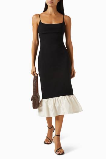 hover state of Faridah Midi Dress in Ponte Fabric