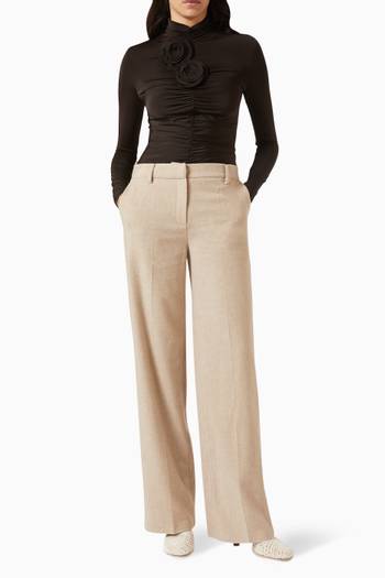 hover state of Straight-leg Pants in Cashmere