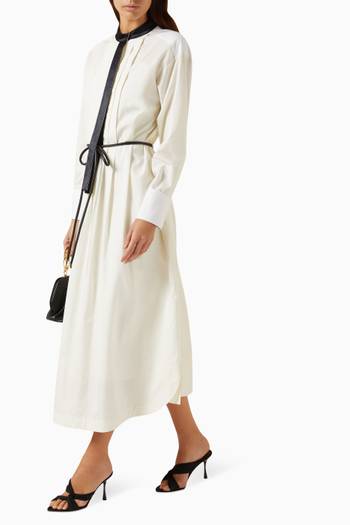 hover state of Cord-belt Midi Dress in Cotton
