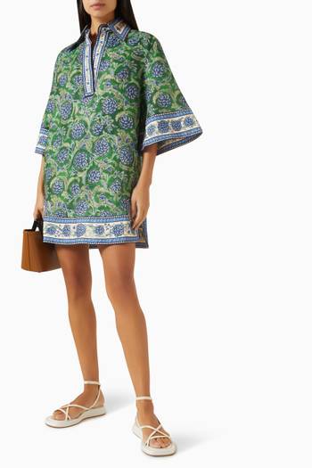 hover state of Julie Tunic Dress in Linen