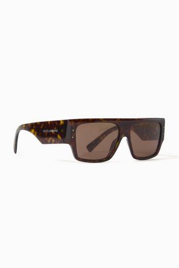 hover state of Oversized Square Sunglasses in Acetate
