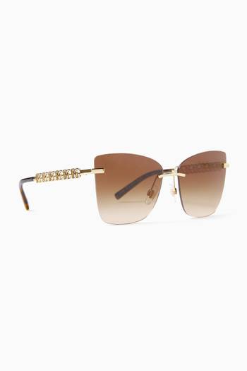 hover state of Butterfly Sunglasses in Metal