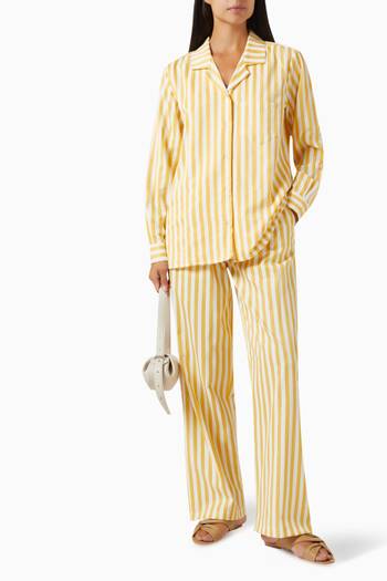 hover state of Pinstripe Lounge Shirt in Cotton