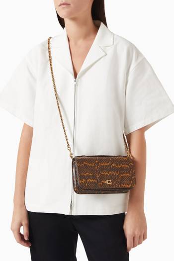 hover state of Bea Crossbody Bag in Calfskin Leather