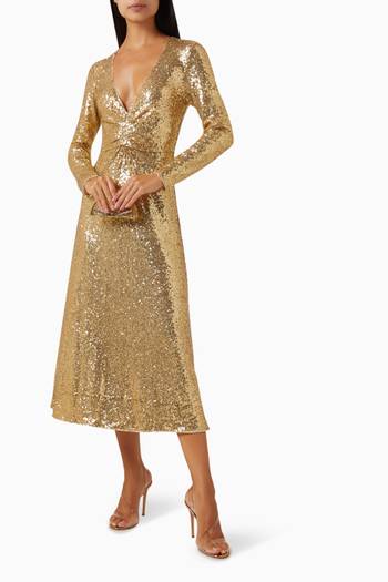 hover state of Azariah Midi Dress in Sequins