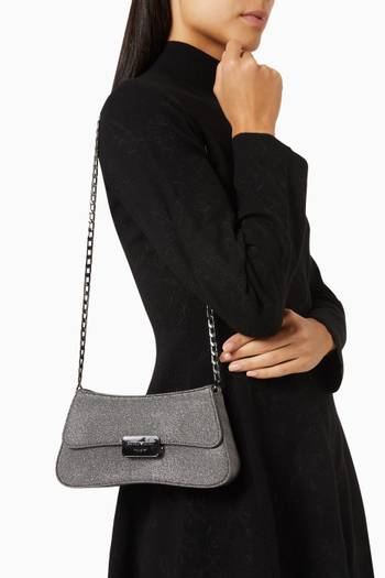 hover state of Crossbody Bag in Glitter Fabric