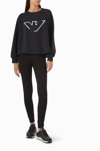 hover state of Embroidered Sweatshirt in Jersey