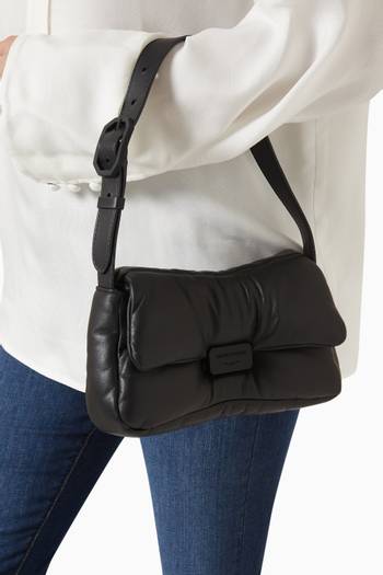 hover state of Puffy M Shoulder Bag in Nappa Leather