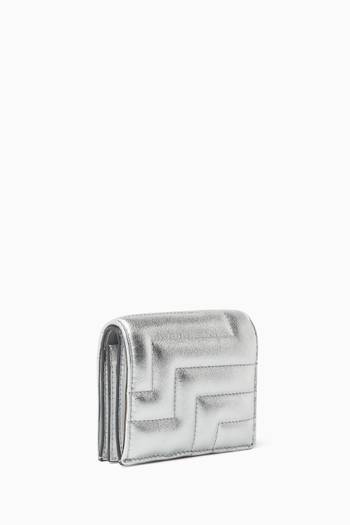 hover state of Hanne Avenue Wallet with JC Emblem in Metallic Nappa