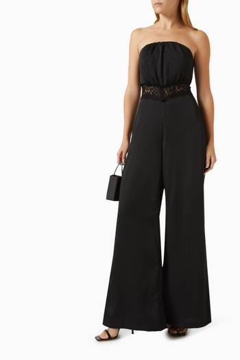 hover state of Lindsey Strapless Jumpsuit