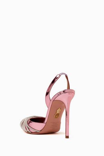 hover state of Gatsby 105 Slingback Pumps in Mirror Leather