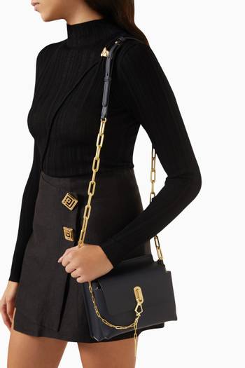 hover state of Bea Chain Crossbody Bag in Soft Leather