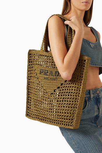 hover state of Logo Crochet Tote Bag