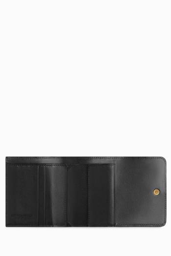 hover state of Tri-fold Zip Wallet in Intrecciato Leather