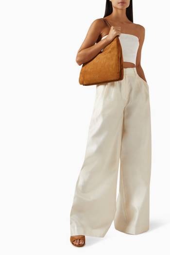 hover state of Valerie Hobo Bag in Suede