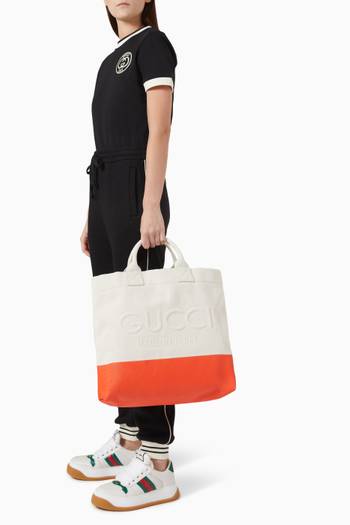 hover state of Medium Logo Tote Bag in Canvas
