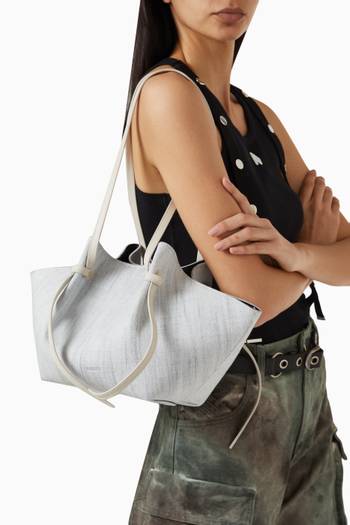 hover state of Small Mochi Tote Bag in Denim