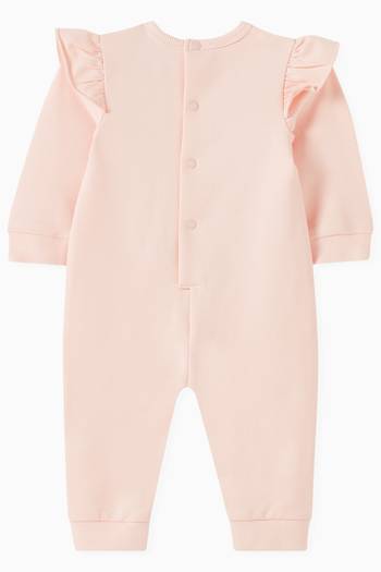 hover state of Ruffled Romper in Organic Cotton