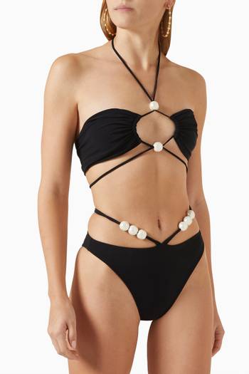 hover state of Pearl-embellished Bikini Briefs