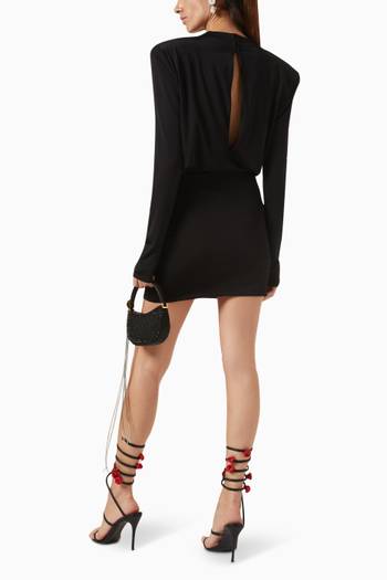 hover state of Long Sleeve Mini Dress in Jersey