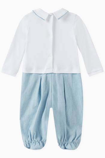hover state of Bear-patch Sleepsuit in Cotton