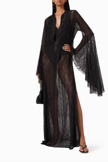 hover state of Roxanne Waterfall Kaftan in Viscose