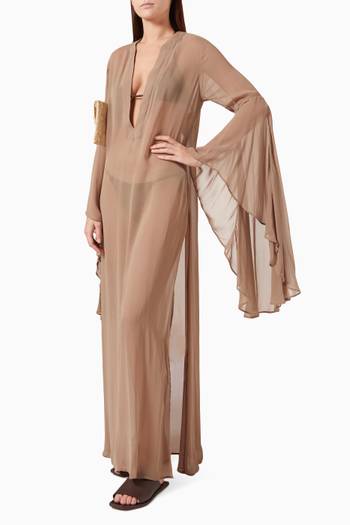 hover state of Roxanne Waterfall Kaftan in Viscose