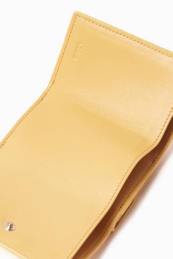 hover state of Mini Tri-fold Wallet in Calfskin Leather