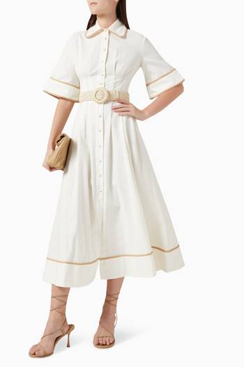 hover state of Lucia Shirt Dress in Linen