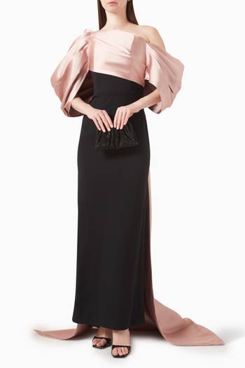 hover state of Raye Maxi Dress in Crepe