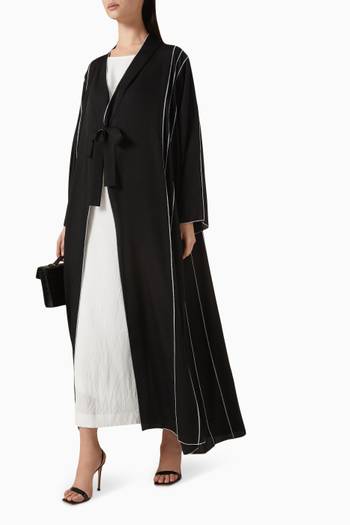 hover state of 3-piece Daily Abaya Set in Nada