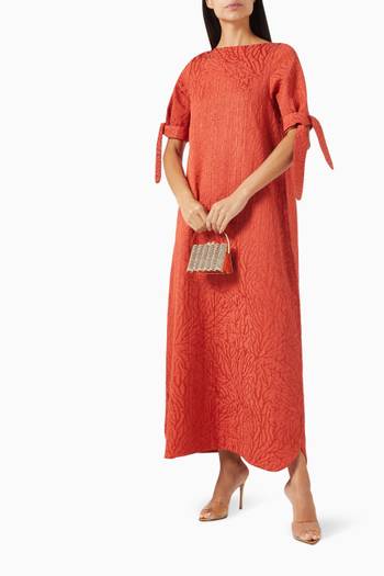 hover state of Coral Maxi Dress in Jacquard
