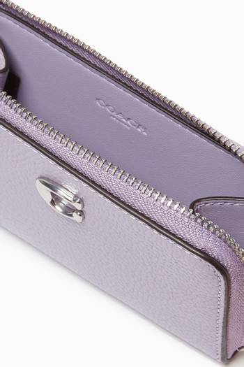 hover state of Essential Zip Key Case in Leather