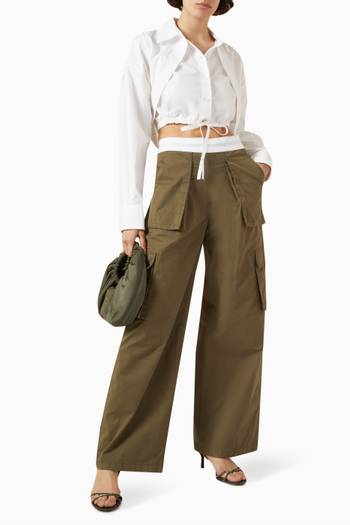 hover state of Cargo Rave Pants in Cotton-twill