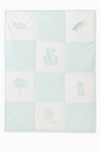 hover state of Teddy Patchwork Blanket in Organic Cotton