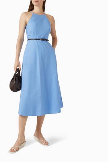 hover state of Belted Midi Dress in Cotton