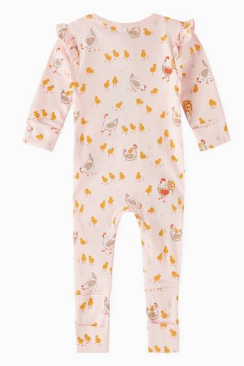 hover state of Chook Printed Growsuit in Organic Cotton